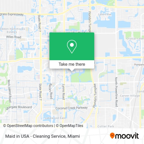 Maid in USA - Cleaning Service map