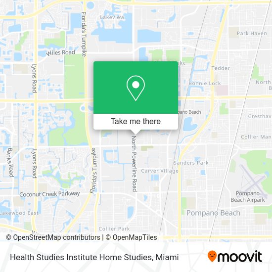 Health Studies Institute Home Studies map