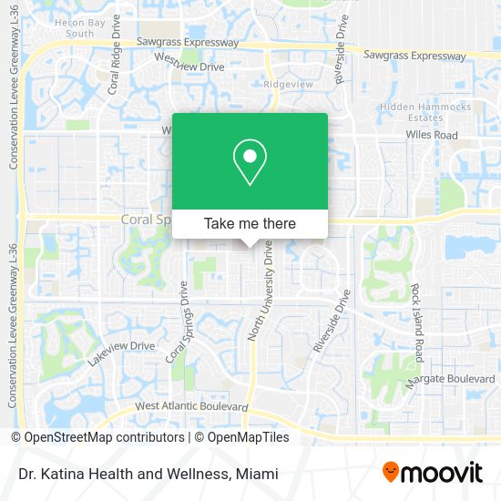 Dr. Katina Health and Wellness map