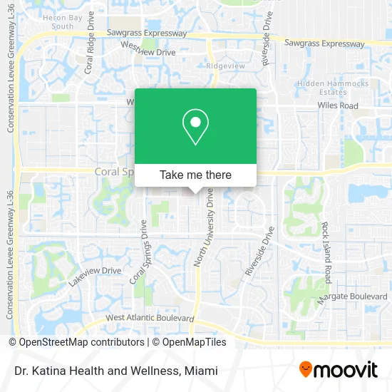 Dr. Katina Health and Wellness map