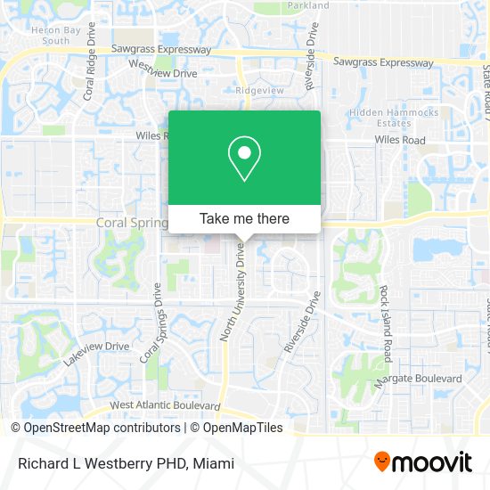 Richard L Westberry PHD map