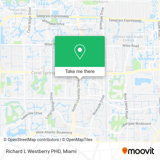 Richard L Westberry PHD map