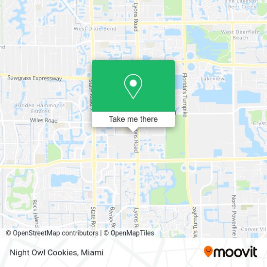 Mapa de Night Owl Cookies