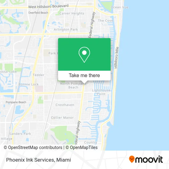 Phoenix Ink Services map