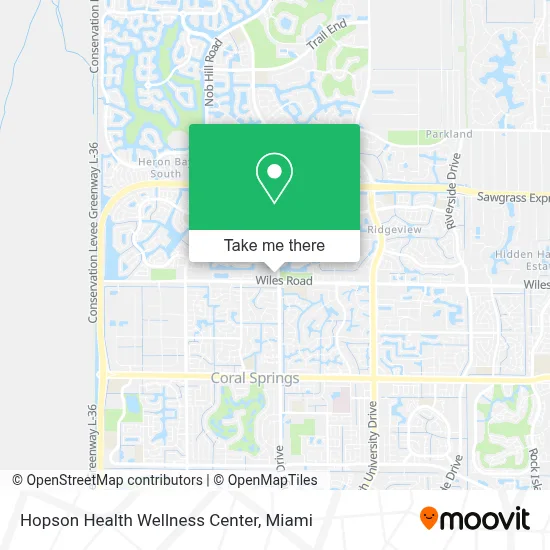 Hopson Health Wellness Center map