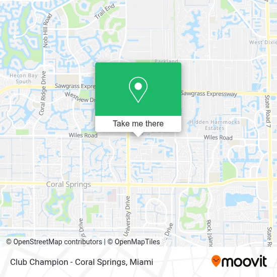 Club Champion - Coral Springs map