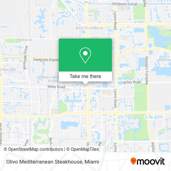 Mapa de Olivo Mediterranean Steakhouse