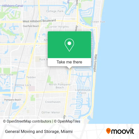 General Moving and Storage map