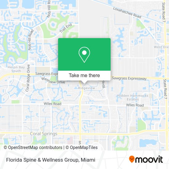 Florida Spine & Wellness Group map