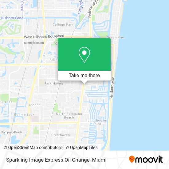 Sparkling Image Express Oil Change map