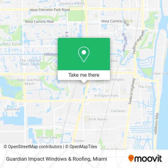 Guardian Impact Windows & Roofing map