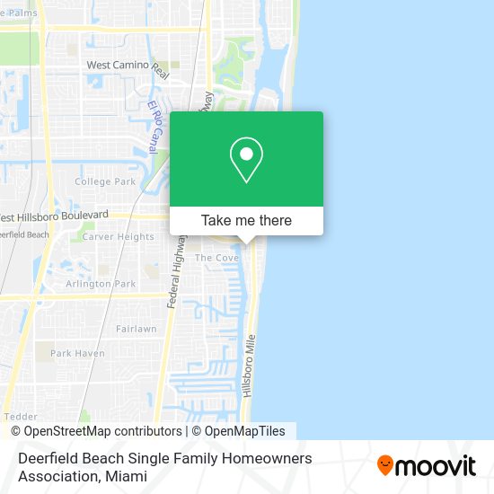 Mapa de Deerfield Beach Single Family Homeowners Association