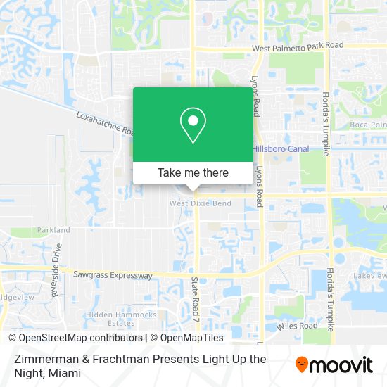 Mapa de Zimmerman & Frachtman Presents Light Up the Night