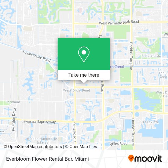 Everbloom Flower Rental Bar map