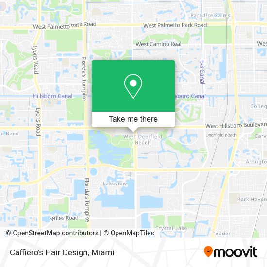 Caffiero's Hair Design map