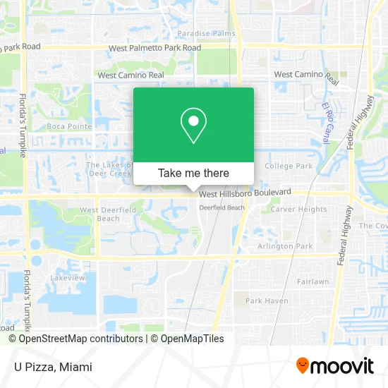 U Pizza map