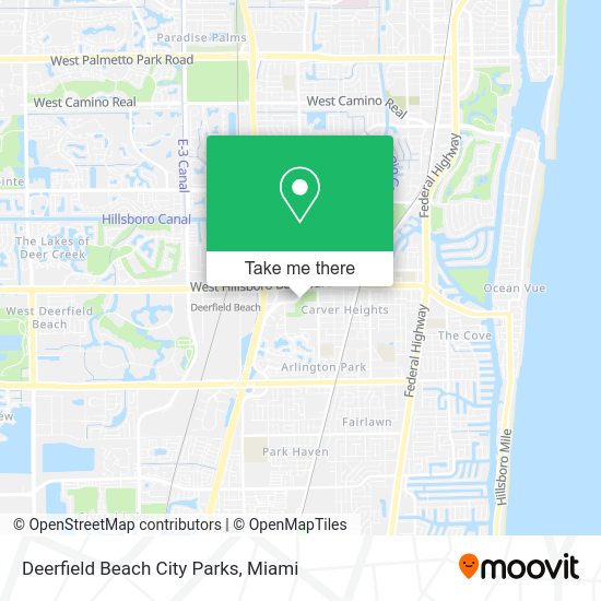Mapa de Deerfield Beach City Parks