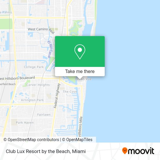 Club Lux Resort by the Beach map