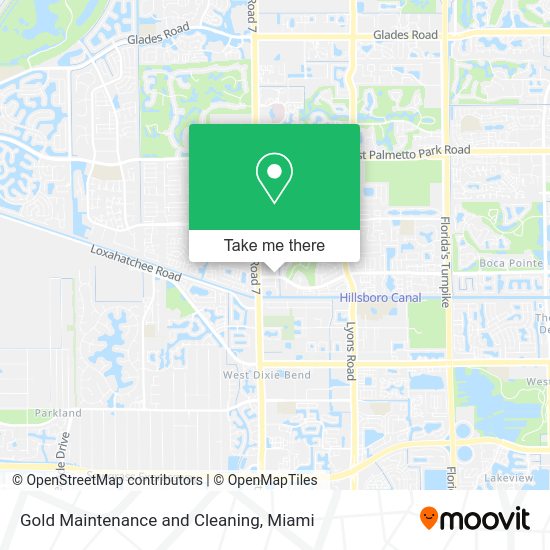 Gold Maintenance and Cleaning map