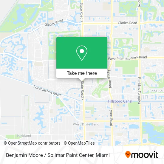 Benjamin Moore / Solimar Paint Center map