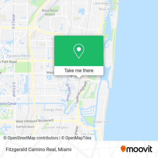 Fitzgerald Camino Real map
