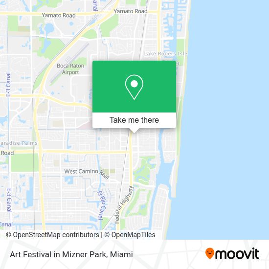 Art Festival in Mizner Park map