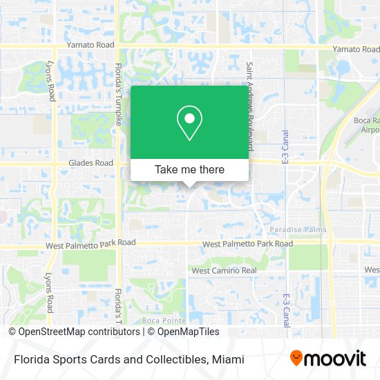 Florida Sports Cards and Collectibles map