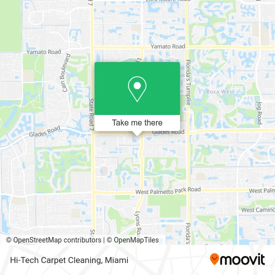 Hi-Tech Carpet Cleaning map