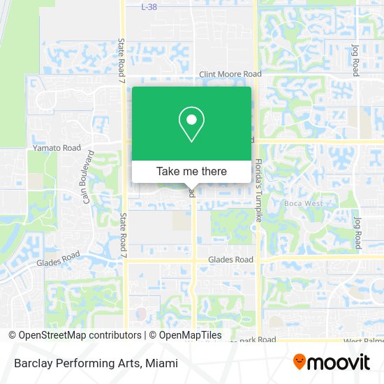 Barclay Performing Arts map