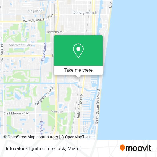 Mapa de Intoxalock Ignition Interlock