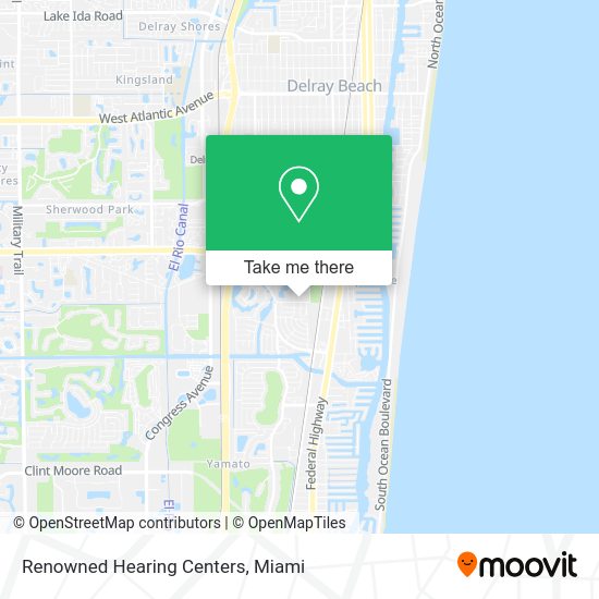 Mapa de Renowned Hearing Centers