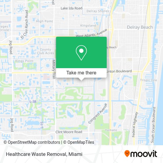 Mapa de Healthcare Waste Removal