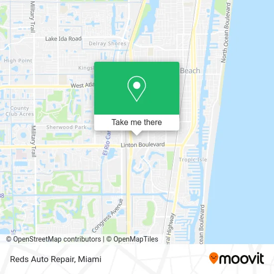 Reds Auto Repair map