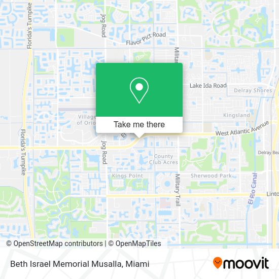 Beth Israel Memorial Musalla map