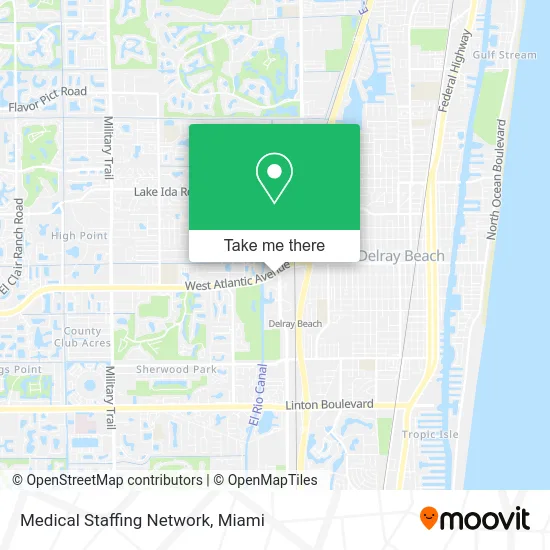 Mapa de Medical Staffing Network