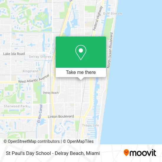 St Paul's Day School - Delray Beach map