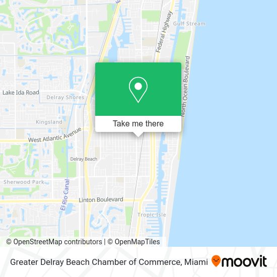 Mapa de Greater Delray Beach Chamber of Commerce
