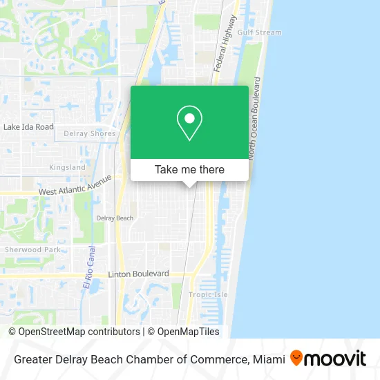 Greater Delray Beach Chamber of Commerce map