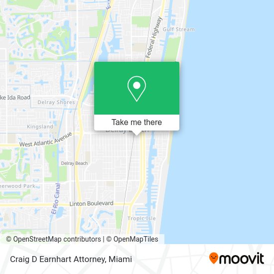 Craig D Earnhart Attorney map