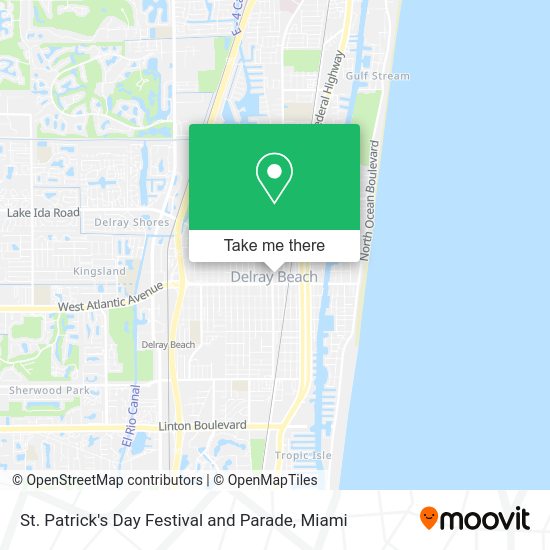 St. Patrick's Day Festival and Parade map