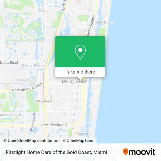 Firstlight Home Care of the Gold Coast map