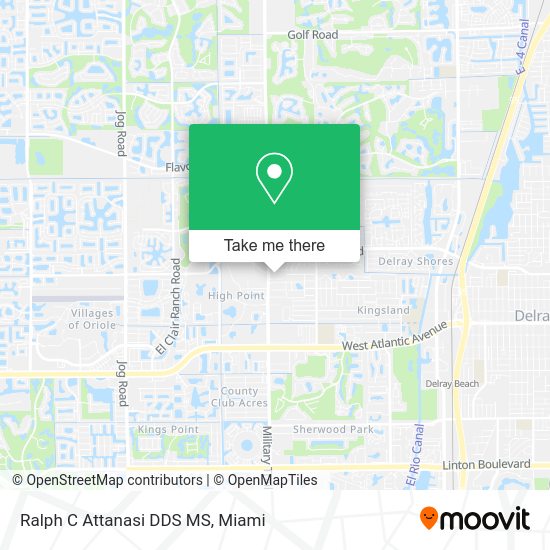 Mapa de Ralph C Attanasi DDS MS