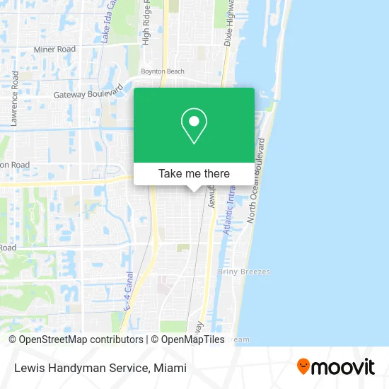 Lewis Handyman Service map