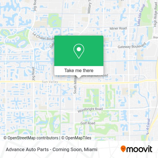 Advance Auto Parts - Coming Soon map