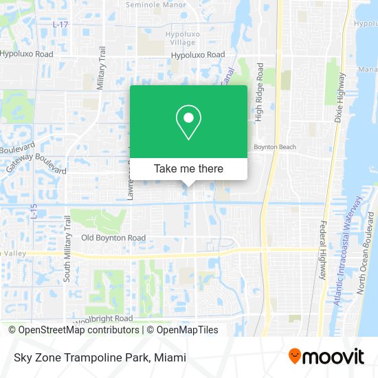 Mapa de Sky Zone Trampoline Park