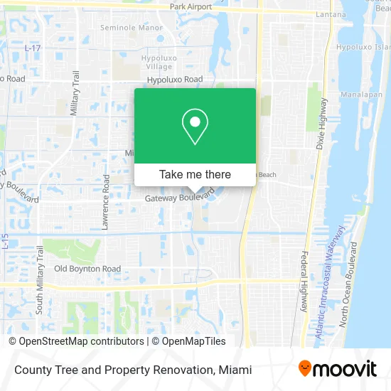 County Tree and Property Renovation map