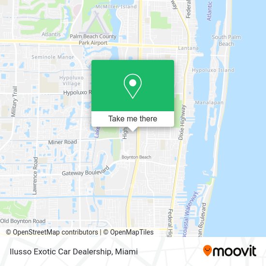 Mapa de Ilusso Exotic Car Dealership