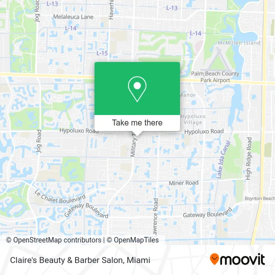 Claire's Beauty & Barber Salon map