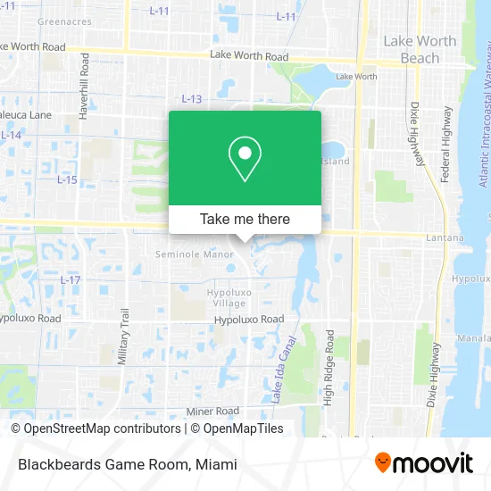 Blackbeards Game Room map