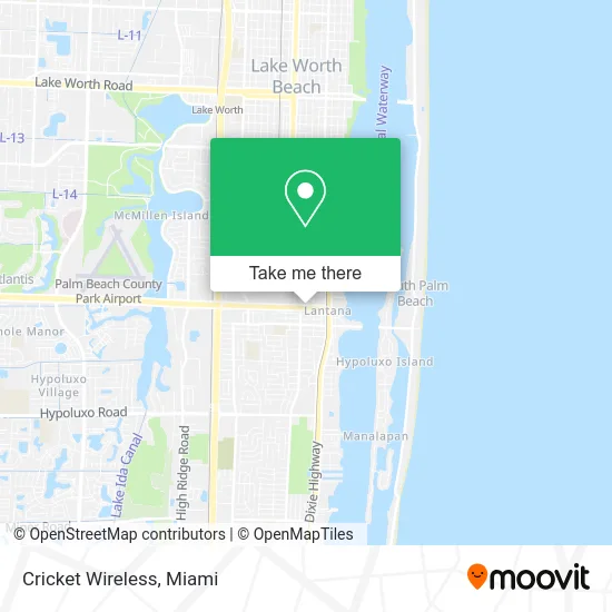 Cricket Wireless map